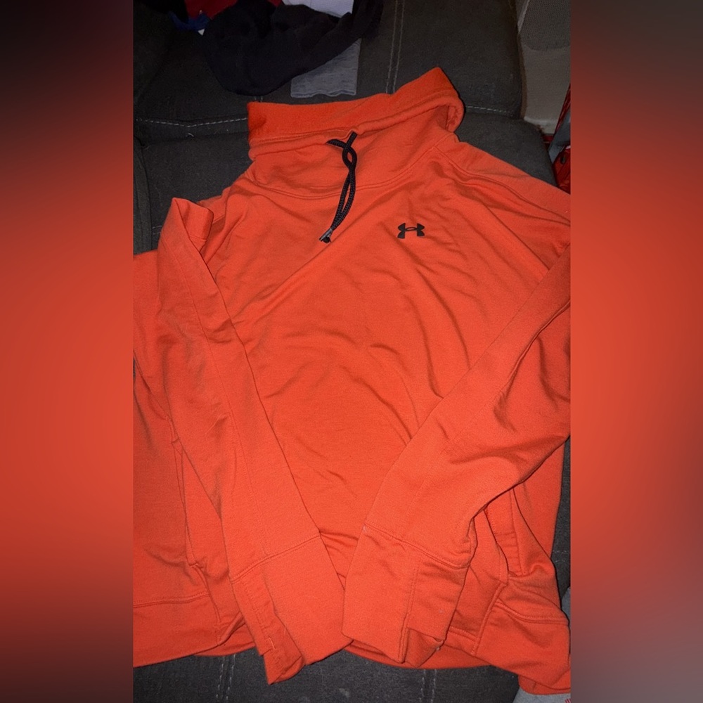 Under Armour Vibrant Orange Cowl Neck Hoodie
